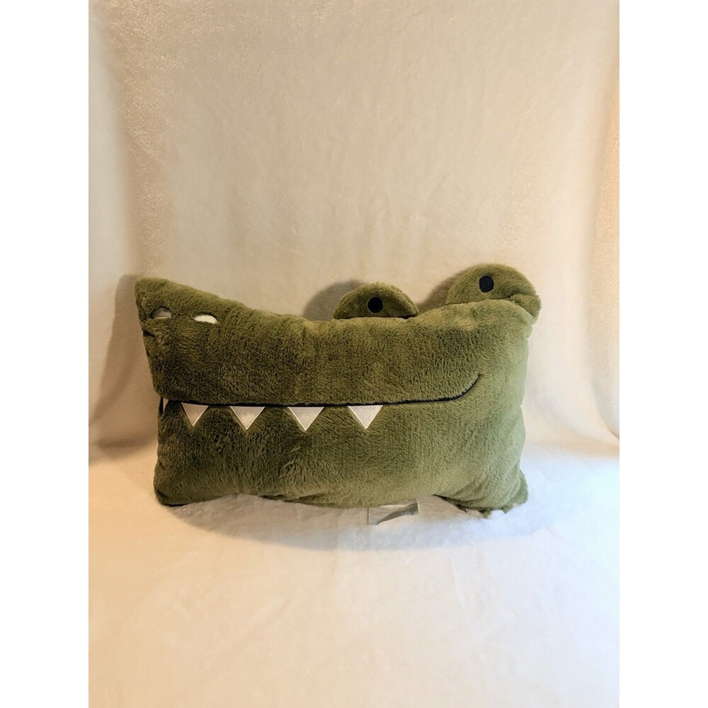 Pillowfort™ Alligator Kids Decorative Bed Pillow Plush Accent Throw Pillow Green - Picture 5 of 7